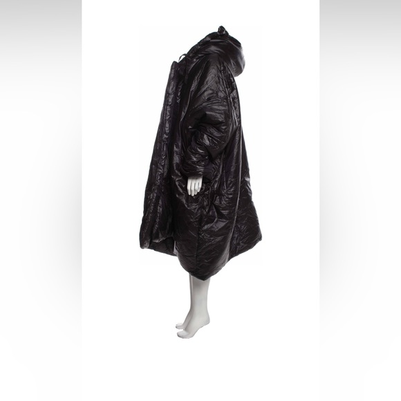 Black Norma Kamali sleeping bag coat - Picture 3 of 6